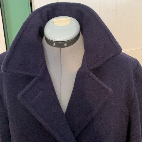 Vintage Jonathan Logan classic navy blue pea coat - Picture 3 of 14